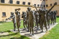 Bronze sculpture group for communism victims at Sighet