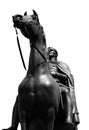 Bronze sculpture of a horse as background Royalty Free Stock Photo