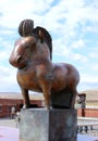 Bronze sculpture Horse symbol of the Chinese zodiac