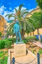 The bronze sculpture of local politician, Naxxar, Malta