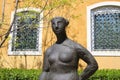 Bronze sculpture by Marino Marini named Pomona, Venice, Italy, Europe.