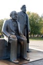 Bronze sculpture of Marx and Engels Royalty Free Stock Photo