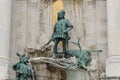 Bronze sculpture of Matthias Corvinus Royalty Free Stock Photo