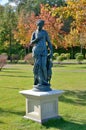 Bronze sculpture in Mezhyhirya park garden near Kyiv Ukraine