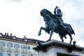 Monument to Emanuele Filiberto of Savoia Royalty Free Stock Photo