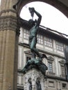 Perseus with the Head of Medusa statue in Florence Royalty Free Stock Photo