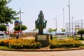 The bronze sculpture of Queen Cleopatra in the park of the 100th anniversary of Ataturk Alanya, Turkey