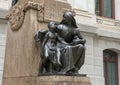 Bronze sculpture Willam McKinley and allegorical figure of Wisdom instructing a youth. , City Hall, Philadelphia, Pennsylvania