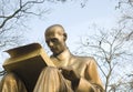 Bronze sculpture of a writer and journalist