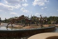 Bronze sculptures of antelopes, Sun City, South Africa Royalty Free Stock Photo