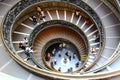Bronze spiral staircase in Vatican Museum