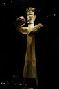 National treasure Bronze Standing Figure in sanxingdui museum of Sichuan province,China