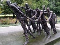 Bronze Stateus in amsterdam holland calles abolition of slavery in Suriname