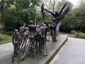 Bronze Stateus in amsterdam holland calles abolition of slavery in Suriname