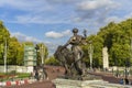 Bronze statue Agriculture, Victoria Memorial, London Great Britain Royalty Free Stock Photo