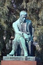 bronze statue of Aleksis Kivi