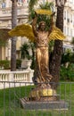 Bronze statue of an angel with a palm branch at the Carlton Hotel, Cannes, French Riviera