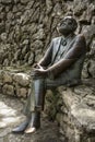 Bronze statue of Antonio Gaudi In La Villa Quijano, popularly Known as El Capricho, Comillas, C Royalty Free Stock Photo