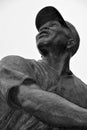 Bronze statue of baseball greatest Baseball Hall of Fame