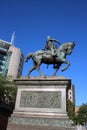 The Black Prince bronze statue, City Square, Leeds Royalty Free Stock Photo