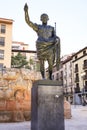 Bronze statue of Caesar Augustus in Zaragoza