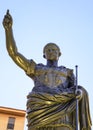 Bronze statue of Caesar Augustus in Zaragoza