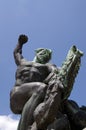 Bronze statue at Citadel Fortress, Gellert Hill, Budapest, Hungary