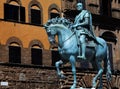 The bronze statue of Cosimo I de' Medici Royalty Free Stock Photo