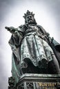 Bronze Statue Of Czech King Charles Iv In Prague, Czech Republic Royalty Free Stock Photo