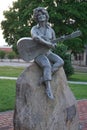 Sevierville, Tennessee USA - May 19, 2019: Dolly Parton statue in downtown Sevierville
