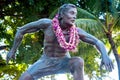 Bronze statue of Duke Kahanamoku, Waikiki Beach Area.