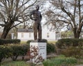 Bronze statue of Dwight David Eisenhower at the Eisenhower Birthplace State Historic Site in Denison, Texas.