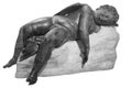 Bronze statue of Eros sleeping Royalty Free Stock Photo