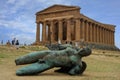 Ikaro caduto statue of Igor Mitoraj in Agrigento, Sicily