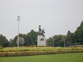 The bronze statue of a farmer and his mother, April 18, 2023, Jakarta, Indonesia