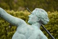 Bronze statue of female javelin thrower