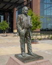 Bronze statue of former Arlington Mayor Tom Vandergriff in front of Globe Life Field in Arlington, Texas.