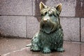 Bronze statue of Franklin Delano Roosevelt`s pet dog, Fala,  in The Franklin Roosevelt Memorial in Washington DC, USA Royalty Free Stock Photo