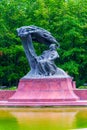 Bronze statue of Fryderyk Chopin by Waclaw Szymanowski in Royal Lazienki Park ( Lazienki KrÃÂ³lewskie) Warsaw