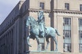 Bronze statue of General George Washington on horseback Royalty Free Stock Photo