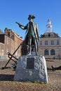 George Vancouver Statue, Custom House, Kings Lynn, Norfolk, England, UK