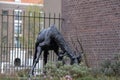 Bronze Statue Of A Giraffe At Artis Zoo Amsterdam The Netherlands 28-3-2022