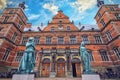 Bronze statue of Hamlet and Ophelia, Elsinor Castle, Helsingor Royalty Free Stock Photo