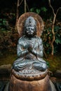 Bronze statue of the Hasedera Hozo Bosatsu Amida Buddhist Shinto Statue at Hasadera Temple Royalty Free Stock Photo