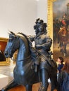 Bronze Statue, Horse and Rider, Palace of Versailles, France Royalty Free Stock Photo
