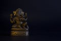 Bronze statue of the indian god ganesh