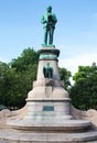 Bronze statue of inventor John Ericsson in Gothenburg, Sweden Royalty Free Stock Photo