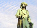 Statue of Jan van Eyck Royalty Free Stock Photo