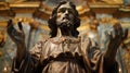 Bronze Statue of Jesus Christ with Outstretched Hands