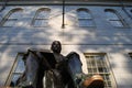 John Harvard Statue, Harvard Yard, Harvard University, Cambridge, Massachusetts, USA